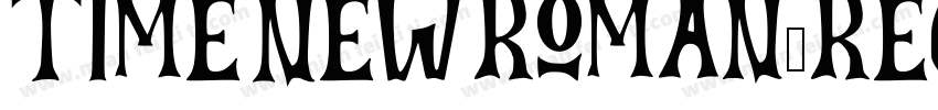Time New Roman-Regular字体转换